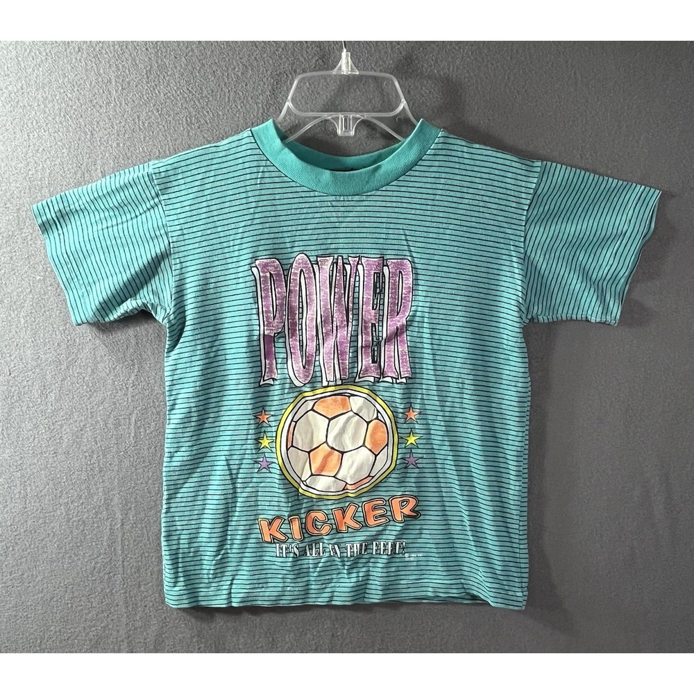 VTG 1992 Athletic Works Boys 14 Soccer Shirt Ssi Single Stitch 90s USA RARE